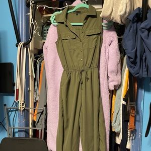 Bebop Navy Green Jumpsuit